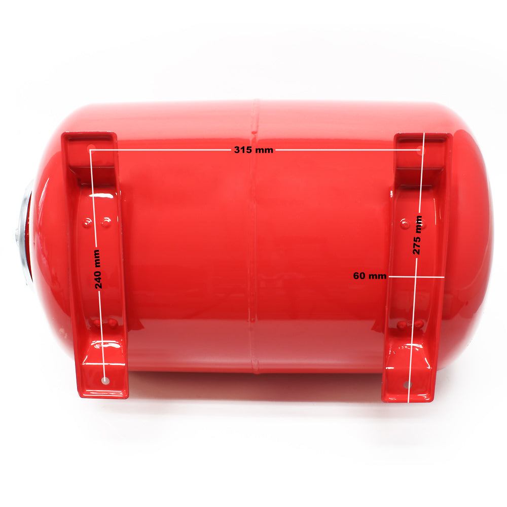 Vaso di espansione 50 l orizzontale per impianti idrici, sistemi autoclave, con membrana EPDM