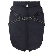 Cappotto Cani Imbracatura Impermeabile Riflettente Blu Navy L48 4019919