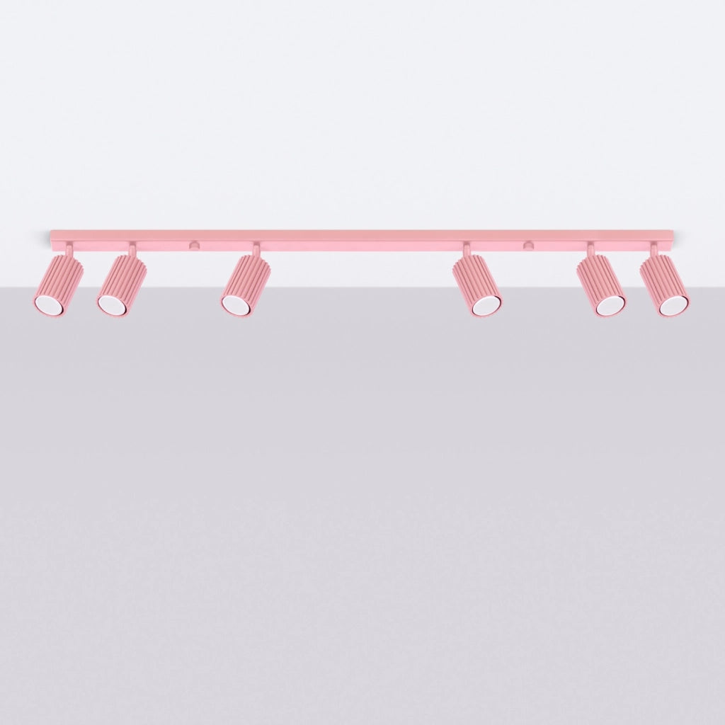 Plafoniera KARBON 6L rosa