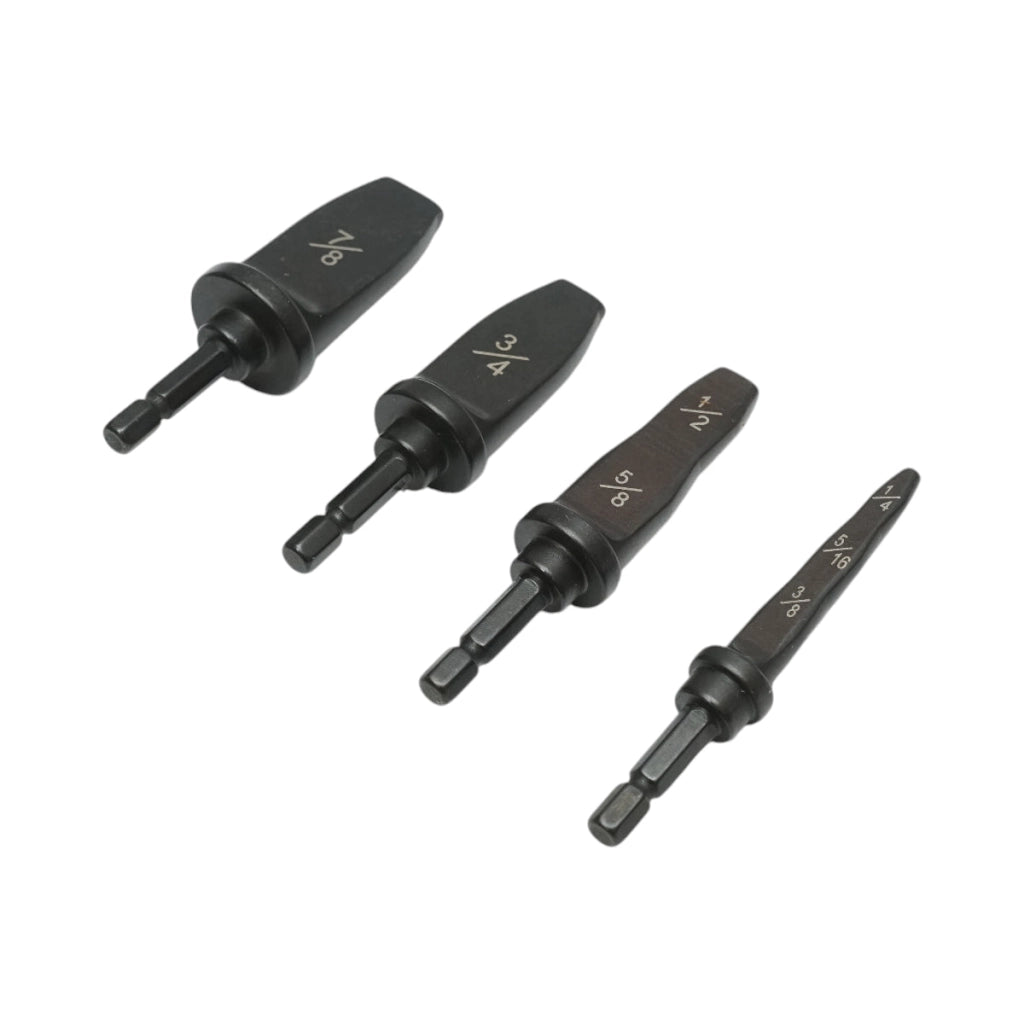 Set di 4 punte per espansione tubi 1/4–7/8 inch per impianti HVAC/R.