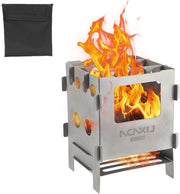 Fornello da campeggio - Acciaio inossidabile - Cucina da picnic portatile - Campeggio - Escursione - Picnic - Barbecue - 82 x 81 x 116 cm