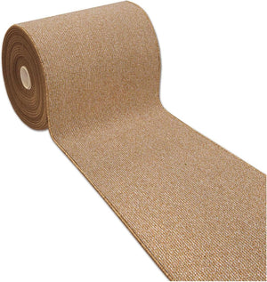 Tappeto Cucina 57x360 cm Tessitura Piatta Antiscivolo Multiuso Corsia Corridoio Made In Italy Beige