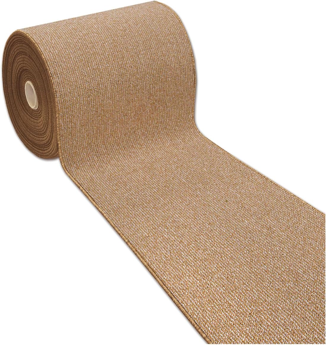 Tappeto Cucina 50x110 cm Tessitura Piatta Antiscivolo Multiuso Corsia Corridoio Made In Italy Beige