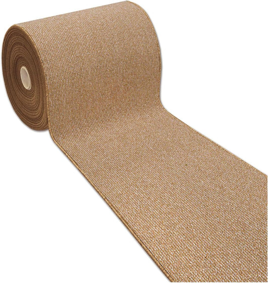 Tappeto Cucina 57x330 cm Tessitura Piatta Antiscivolo Multiuso Corsia Corridoio Made In Italy Beige