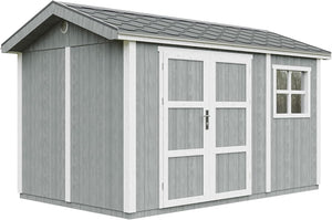 Casetta da giardino di qualit? premium 8,68 m² - H252x250x412 cm - Timbela M914A-CAVERN STEEL