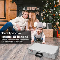 Custodia Dura in Alluminio per Armi, Valigetta per Pistole, Fucili con Serratura, 47 x 25 x 8,3 cm