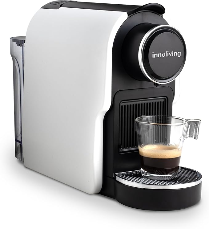 Innoliving Macchina da Caffè in Capsule INN-841, Compatibile con Capsule Standard, Serbatoio 650ml, Design Compatto, Erogazione Rapida, Facile da Pulire, Ideale per Casa e Ufficio