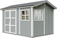 Casetta da giardino di qualit? premium 8,68 m² - H252x250x412 cm - Timbela M914A-CAVERN STEEL