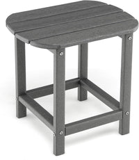 Set di 2 Tavolini Laterale Giardino, Tavolo Esterno Rettangolare in Legno, per Giardino Esterno Piscina, Portata 91 kg