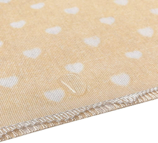 Tovaglia Cucina Antimacchia 135x135 cm Bordata Cotone Plastificato Proteggi Copritavolo Cuori