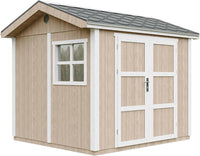 Casetta da giardino di qualit? premium 5,9 m² - H252x250x294 cm - Timbela M913A-TERRA BROWN