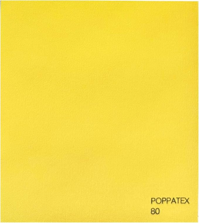 Tessuto Ecopelle Nautica Tappezzeria Alta Qualità "POPPATEX" - Colore GIALLO 80 - Morbida e Resistente - Vendita al Metro - H.140