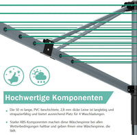 Stendino Verticale Salvaspazio - RATTANTREE - 4 Livelli Stendibiancheria Allungabile con Ruote, Acciaio Inossidabile Stendino da Balcone Esterno, Stendipanni per Interno, Bianca