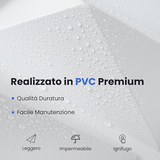 40 Pezzi 3D Pannelli Murali 50 x 50 cm, Pannello da Parete 3D Diamante, Decorazione Interna da Parete in PVC, 10 m², per Soggiorno Camera da Letto (10㎡,Bianco)