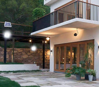 Faro LED Esterno 100W con Pannello Solare, Luce Solare 98 Potenti LED, Batteria 5000mAh