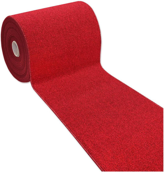 Tappeto Cucina 57x400 cm Tessitura Piatta Antiscivolo Multiuso Corsia Corridoio Made In Italy Bordeaux