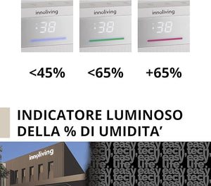 Innoliving Deumidificatore 30L, Modalità Asciugatura e Purificazione, Gas R290 Eco-Friendly, Timer 24h, Digitale, Capiente, Sbrina Autom, Serbatoio 5.5 Litri