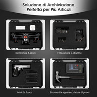 Valigetta per Macchina Fotografica Impermeabile, Custodia per Fotocamera con inserto in Schiuma Personalizzabile, Impermeabile IP66 e Antipolvere (34 x 31 x 16 cm)