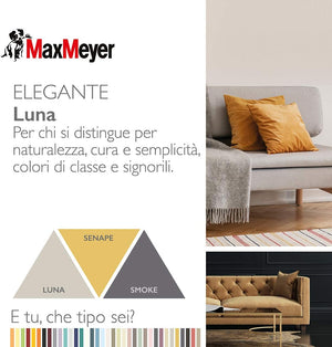 Idropittura Colorata Superlavabile per Interni HomeColor, Colore Luna, 2.5L