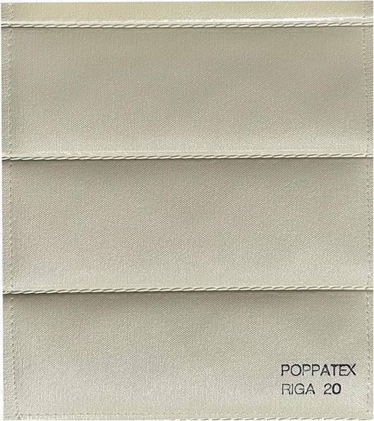 Tessuto Ecopelle Nautica Tappezzeria Alta Qualità "POPPATEX RIGA" - Colore Panna 20 - Morbida e Resistente - Vendita al Metro