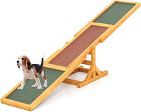 Altalena per Agility Cane, Set di Esercizi e Giochi per Cani, Giocattolo da Esterno, Attrezzatura per Allenamento dell'Equilibrio, Forniture per Animali per Percorsi a Ostacoli (Giallo)