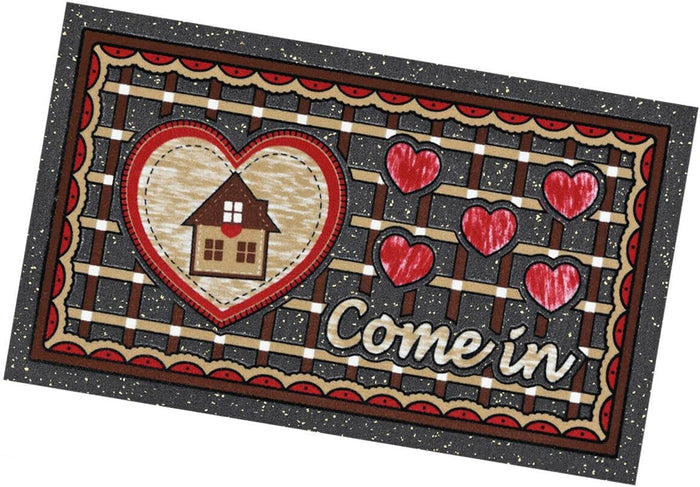 Zerbino Ingresso Gomma Moderno Interno Esterno Asciugapassi Antiscivolo Made In Italy Dis.E