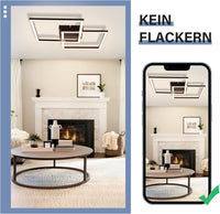 ZMH Lampada da soffitto plafoniera LED moderna 24W bianca calda design per cucina