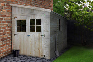 Casa da giardino in legno (senza parete laterale) - 6 m?² - TIMBELA M339+M339G