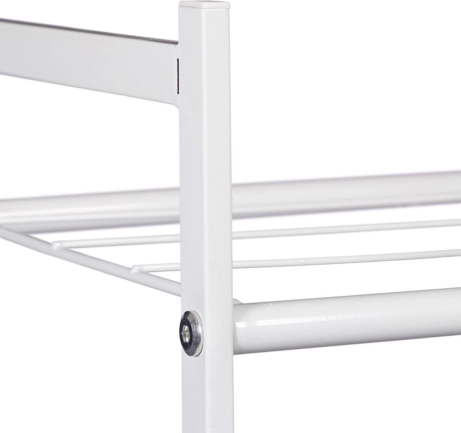 Mensola scarpiera con 2 ripiani in meta 6 paia bianco 13_0001639_2