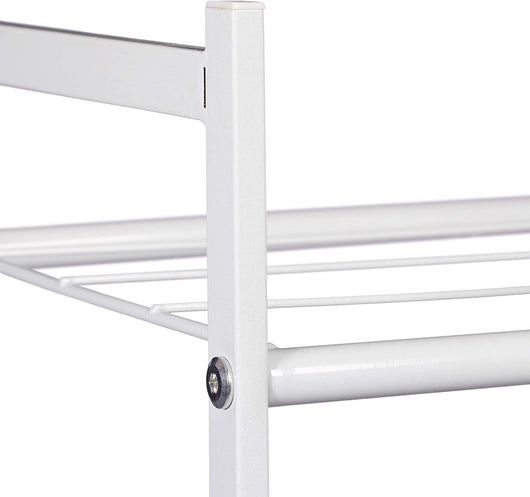 Mensola scarpiera con 2 ripiani in meta 6 paia bianco 13_0001639_2