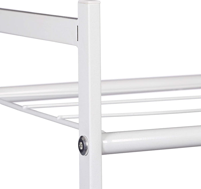 Mensola scarpiera con 2 ripiani in meta 6 paia bianco 13_0001639_2