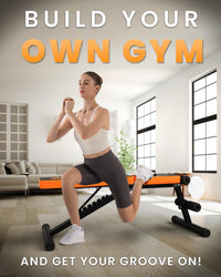 Panca Palestra Pieghevole - RATTANTREE - 300KG/660LB Panca Addominali per l'allenamento della forza in Palestra Casa, Panca Piana Pieghevole Adatto per Casa e Palestra