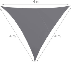 Vela ombreggiante triangolare 4 x 4 x 4 m grigia 13_0002940_2