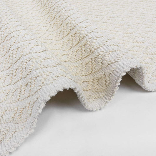 Tappeto Camera Scendiletto Bagno 60x95 cm Puro Cotone Lavabile Elegante Assorbente A Pois