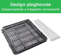 Recinto per Cani da Interno ed Esterno, Recinzione per Animali Domestici con 8 Pannelli di Metallo, Box per Cani, Gatti e Conigli, 80 x 100 cm