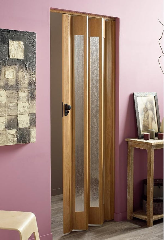 Porta A Soffietto in pvc Royal Noce C/Inserti In Ps