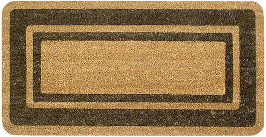 Zerbino Cocco Naturale 40x70 cm Elegante Robusto Ingresso Casa Esterno Antiscivolo Marrone