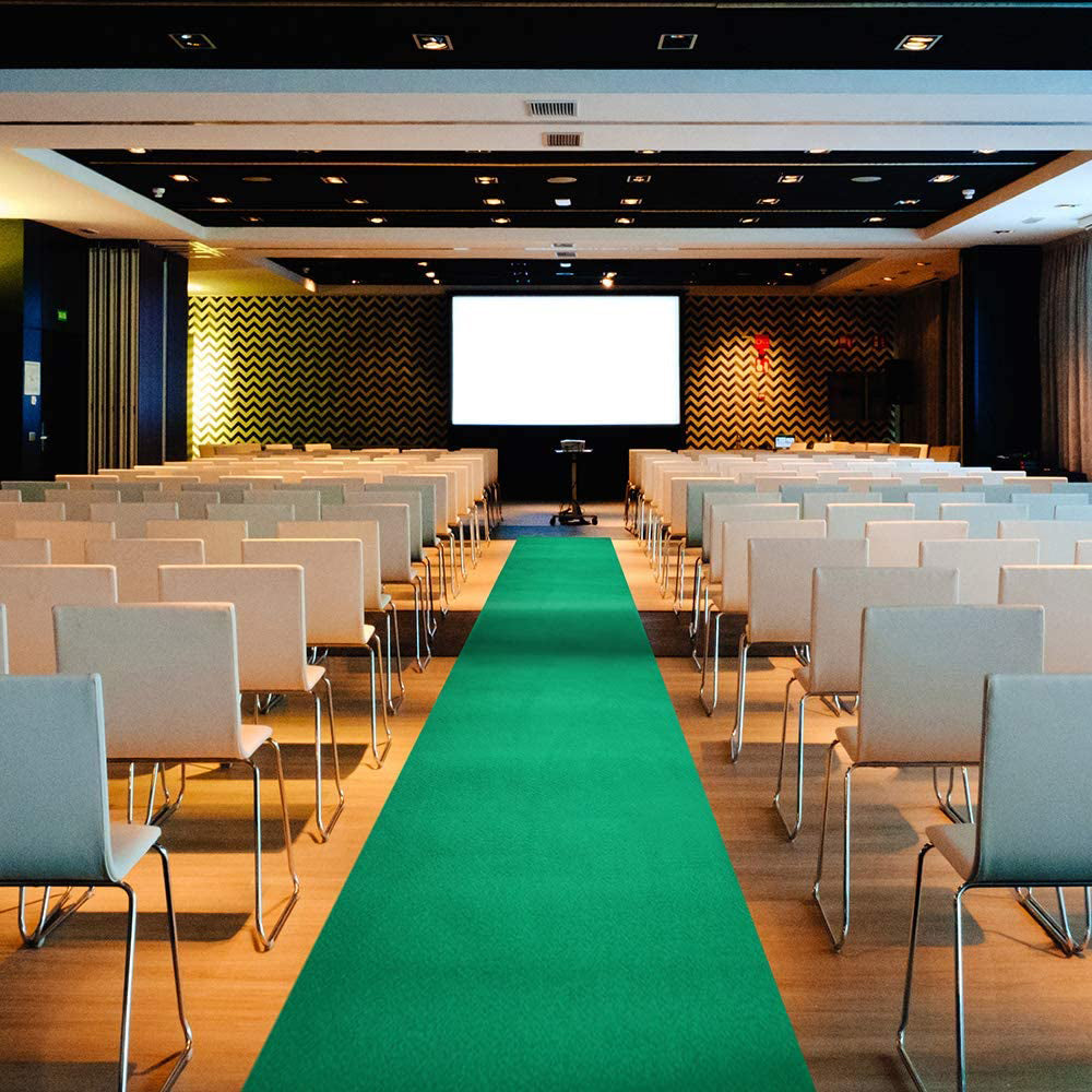 TAPPETO PASSATOIA MOQUETTE CERIMONIA ESTERNO 1x50mt VERDE ELST102