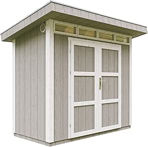 Casetta da Giardino di QUALITÃ€ PREMIUM 3mq-L161xW294cm - TIMBELA M901A-TUNDRA GREY