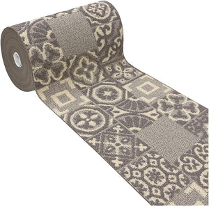 Tappeto Cucina 3D Passatoia Antiscivolo Piastrella Maiolica Beige 57x40 cm