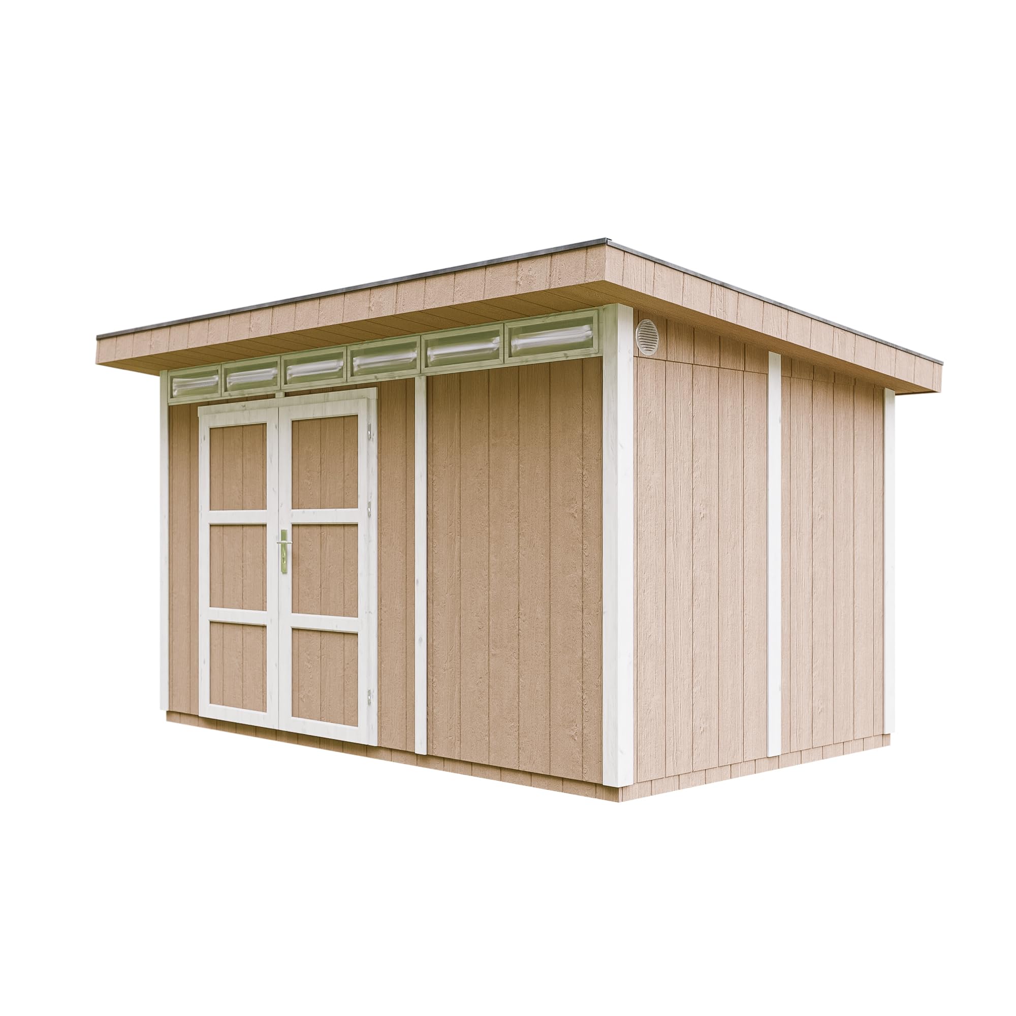 Casetta da Giardino di QUALITÃ€ PREMIUM 8,7mq-L412xW279cm - TIMBELA M904A-TERRA BROWN