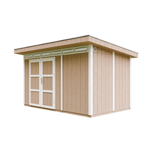 Casetta da Giardino di QUALITÃ€ PREMIUM 8,7mq-L412xW279cm - TIMBELA M904A-TERRA BROWN