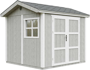 Casetta da giardino di qualit? premium 5,9 m² - H252x250x294 cm - Timbela M913A-TUNDRA GREY