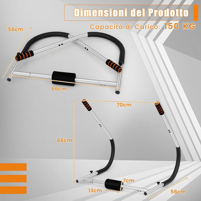 Allenatore Addominale Fitness Pieghevole, Allenatore Fitness AB con Supporto Imbottito per Testa/Collo, Assistente per Allenamento Sit Up, Esercitatore per Crunch