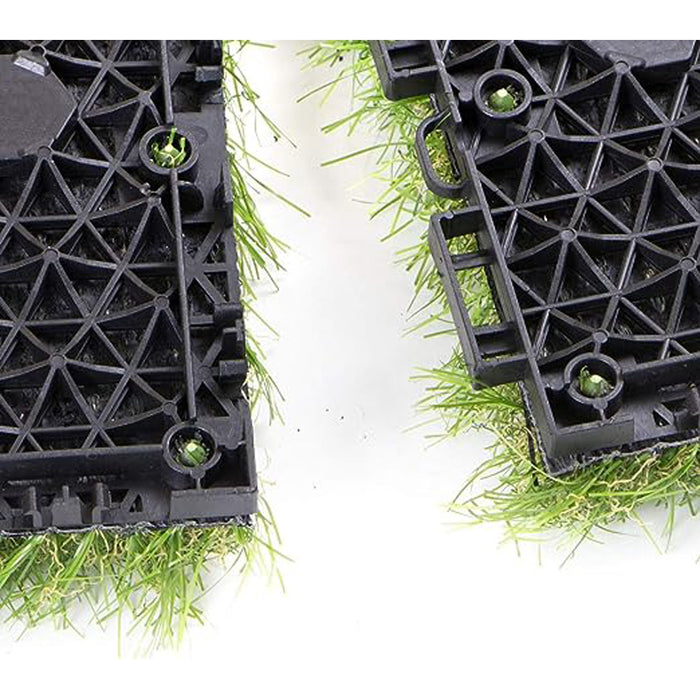 PRATO SINTETICO A MATTONELLE 30x30cm ALTEZZA 30mm 9 PEZZI ERBA FINTA INFINITY 4F