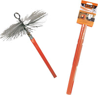 KIT SPAZZACAMINO PULISCI CAMINO BRIXO CON ASTE + SCOVOLO MM. 200