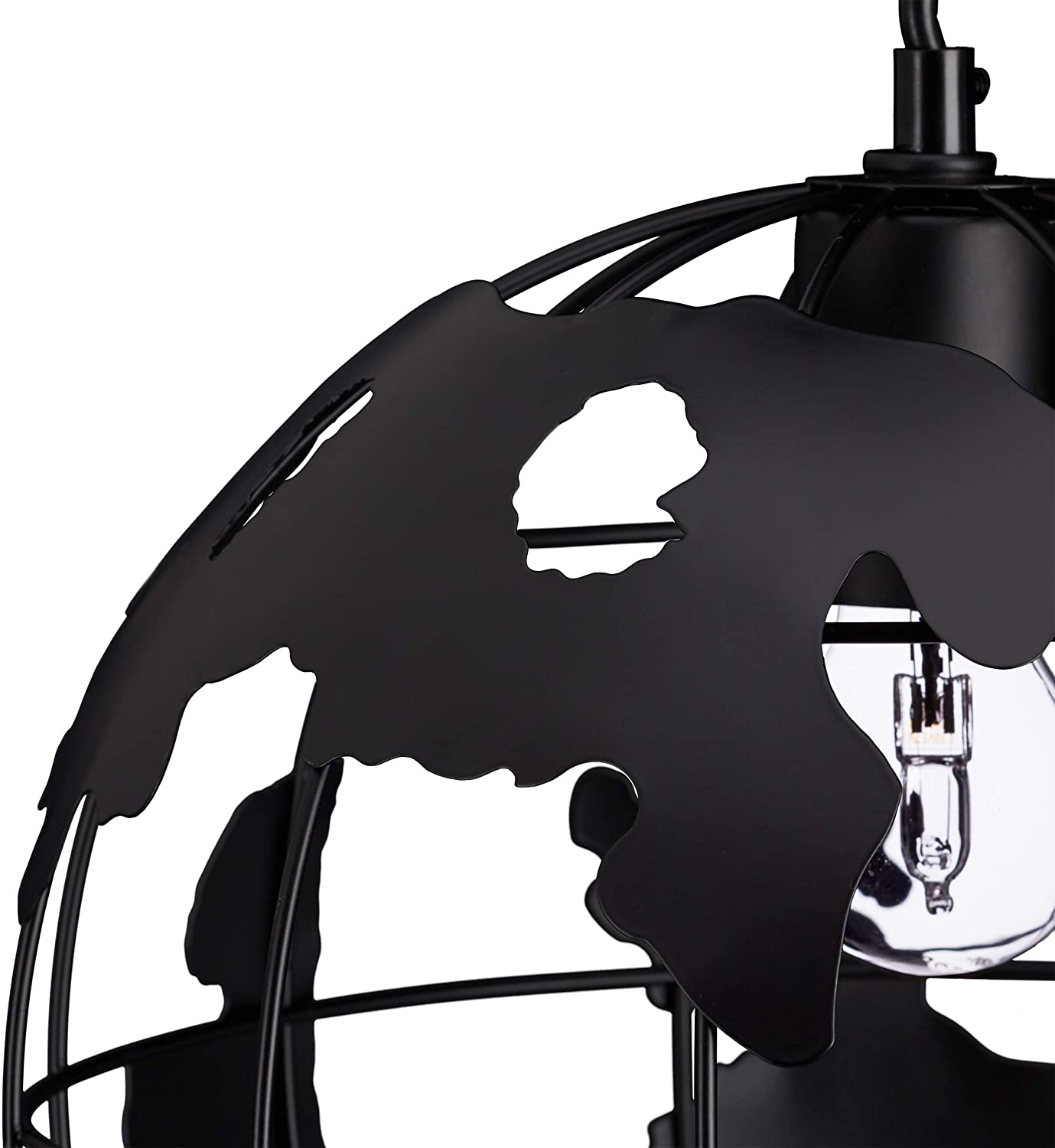 Lampada da parete lampada da terra decorazione di design con sospensione paralume sferico globo nero 13_0001352