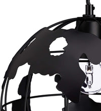 Lampada da parete lampada da terra decorazione di design con sospensione paralume sferico globo nero 13_0001352