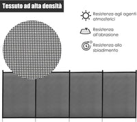 Recinzione di Protezione per Piscina, Barriera Protettiva, Cancelletto di Sicurezza per Piscina, 360 x 125 cm