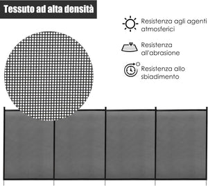 Recinzione di Protezione per Piscina, Barriera Protettiva, Cancelletto di Sicurezza per Piscina, 360 x 125 cm